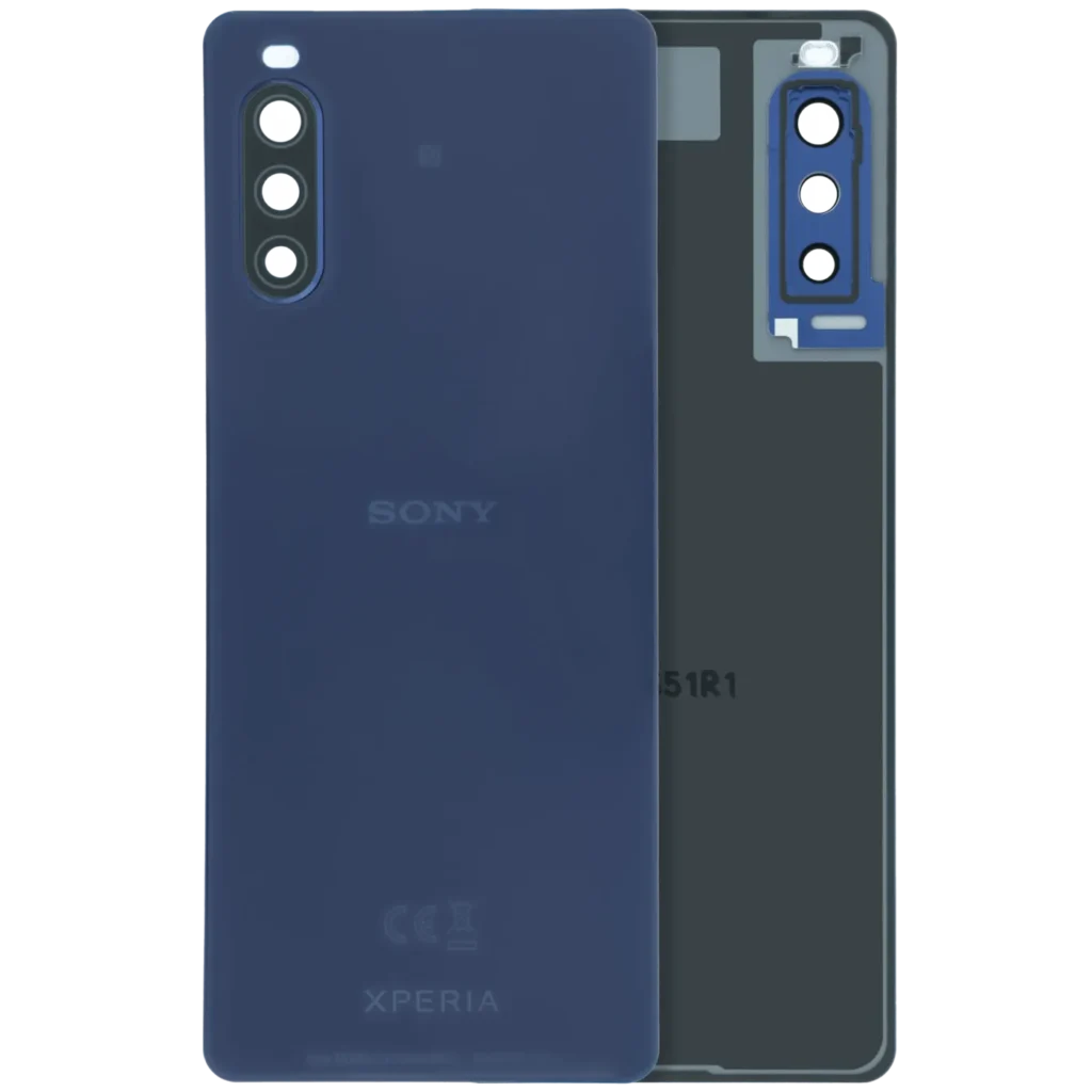 Back Cover Glass For Sony Xperia 10 II (Genuine) (Blue)