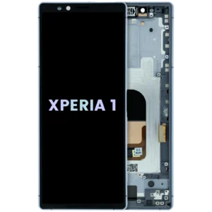 OLED Assembly With Frame for Sony Xperia 1 (Genuine) (Gray)