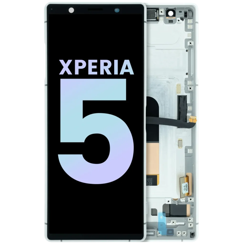 OLED Assembly With Frame for Sony Xperia 5 (Genuine) (Gray)