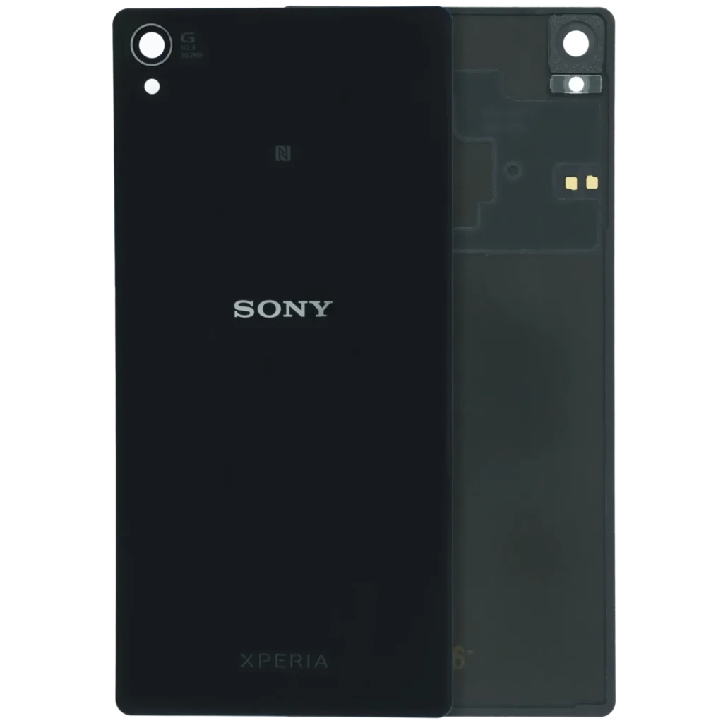 Back Cover Glass For Sony Xperia Z3 (Genuine) (Black)