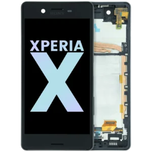 LCD Assembly With Frame For Sony Xperia X (Genuine) (Black)
