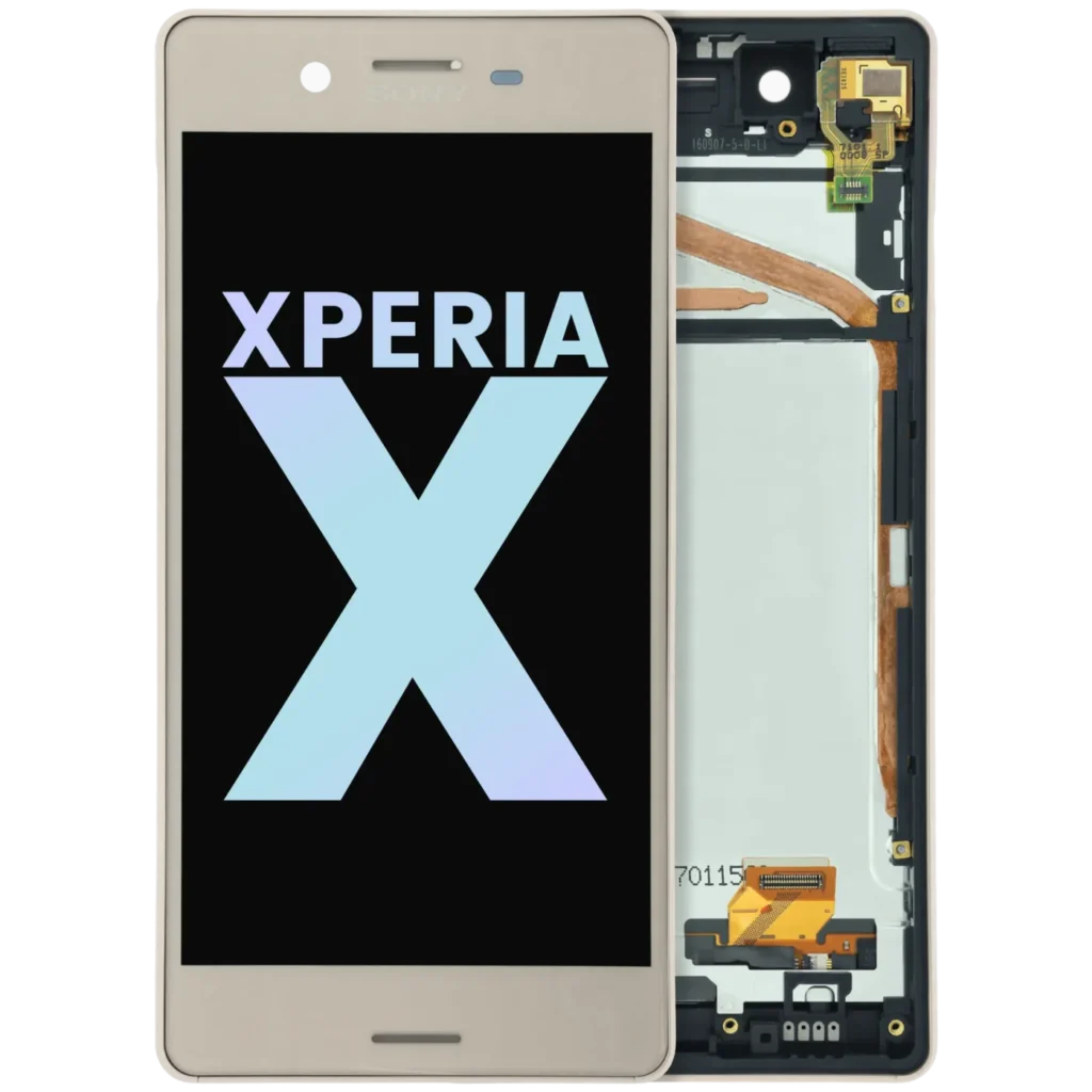 Back Cover Glass With Camera Lens For Sony Xperia X (Genuine) (Coral)