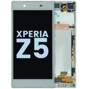 LCD Assembly With Frame For Sony Xperia Z5 (Genuine) (White)