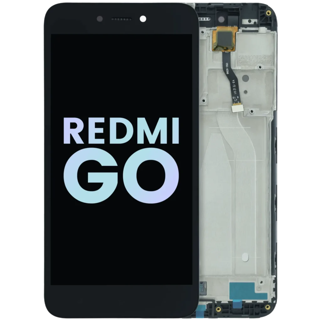 LCD Assembly With Frame Compatible For Xiaomi Redmi Go (Genuine) (Black)