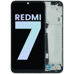 LCD Assembly With Frame Compatible For Xiaomi Redmi 7 (Genuine) (Black)