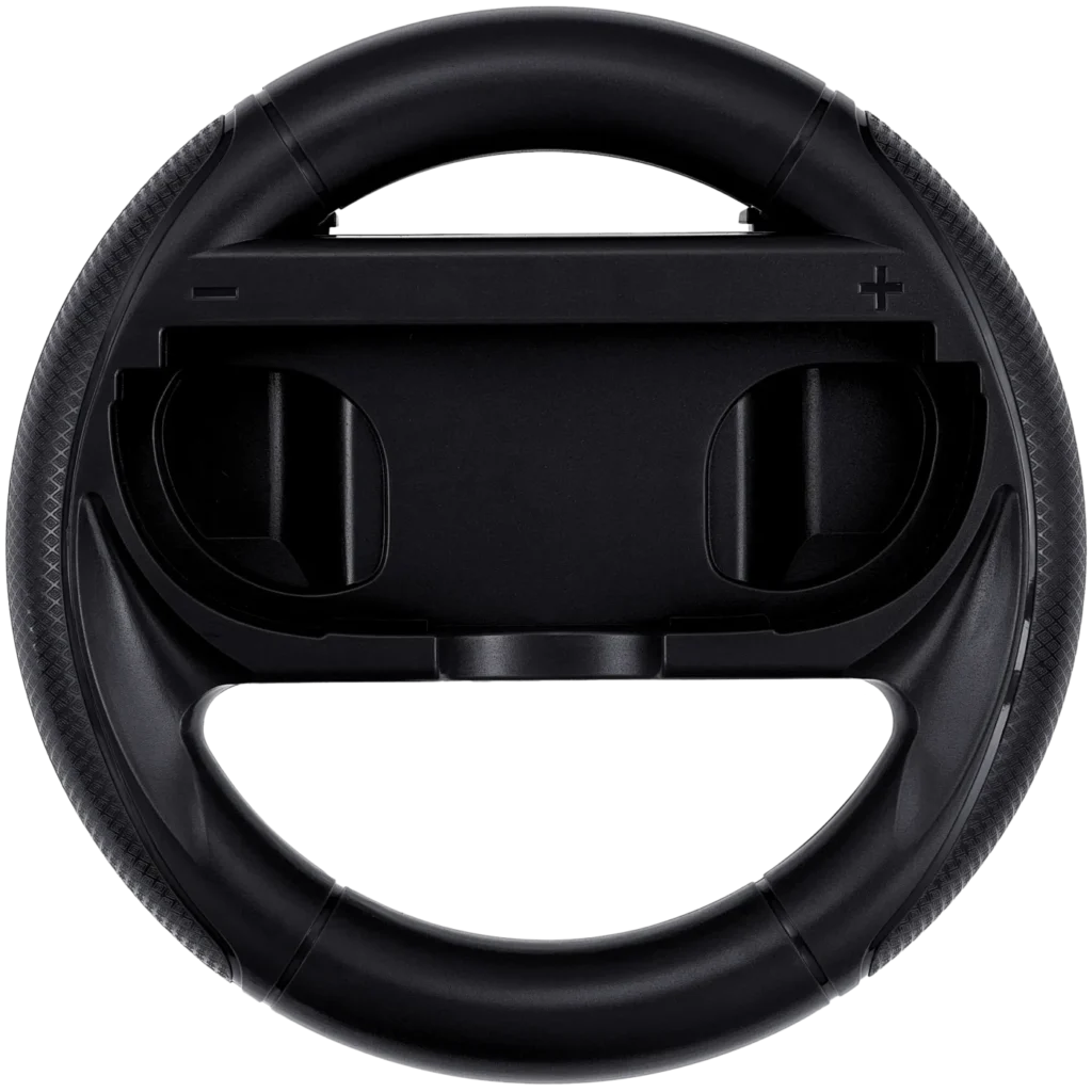 Racing Steering Wheel For Nintendo Switch 2 Joy-Con Controller (Black)