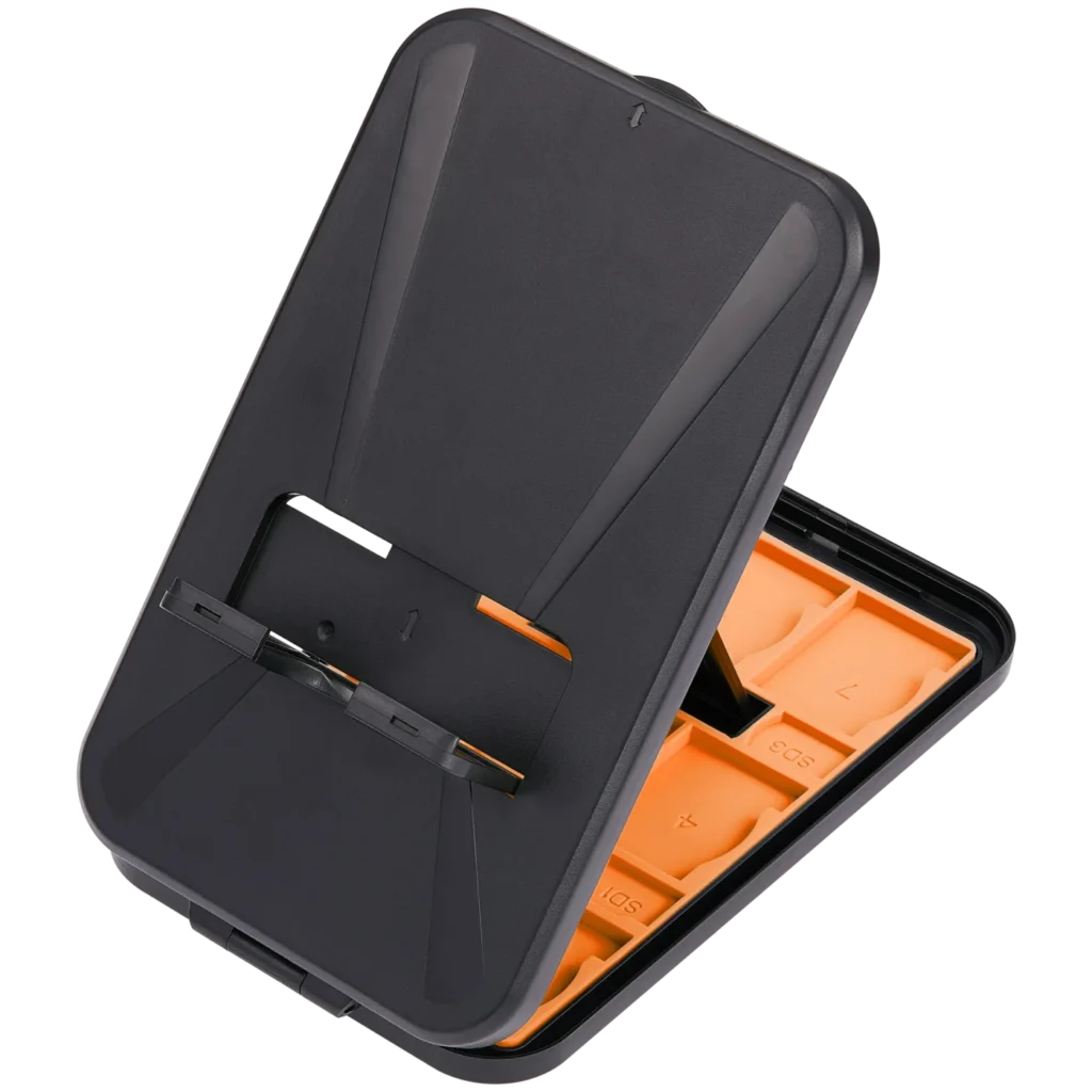 KJH Card Box Stand for Nintendo Switch / Switch 2 / Switch Lite / Switch OLED Console (Retail Packaging) (Orange)