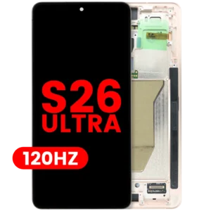 OLED Assembly With Frame For Samsung Galaxy S26 Ultra 5G (US & International Version) (Aftermarket Plus) (120Hz) (Silver Shadow)