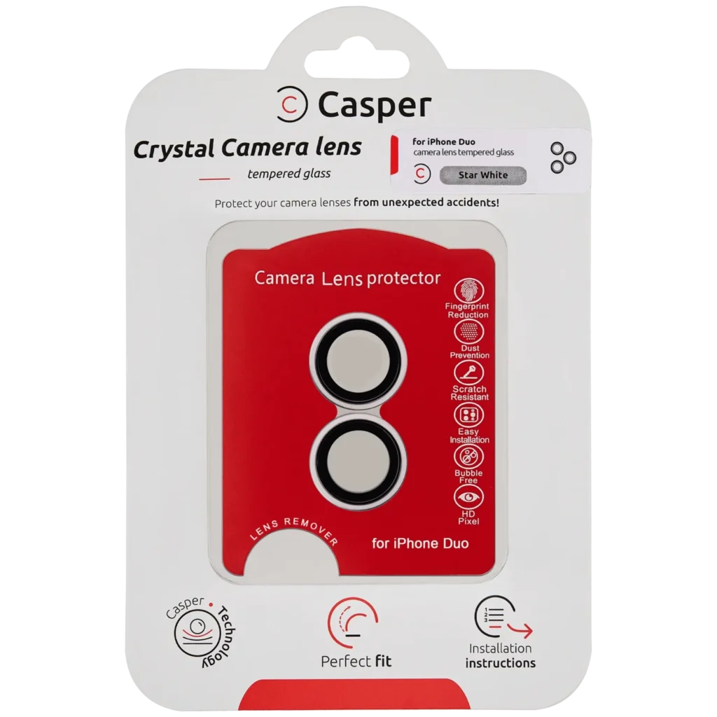 Casper Camera Lens Protector for iPhone Duo (Night Sky) (Clear)