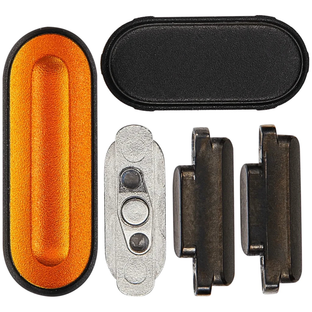 Sidekey Button Set For Watch Series Ultra(1st Gen) / Ultra (2nd Gen) / Ultra (3rd Gen) (49MM) (Orange / Black) (5 Piece Set)