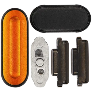Sidekey Button Set For Watch Series Ultra(1st Gen) / Ultra (2nd Gen) / Ultra (3rd Gen) (49MM) (Orange / Black) (5 Piece Set)