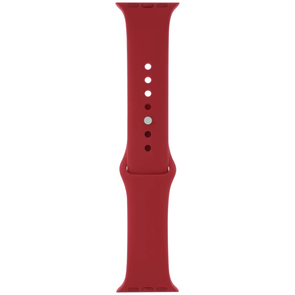 Apple Sport Band for Apple Watch 38MM / 40MM / 41MM / 42MM (S/M) (OEM Brand New, Retail Packaging) (Red)