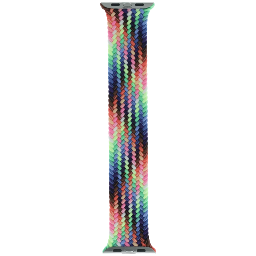 Apple Braided Solo Loop Band for Apple Watch 44MM / 45MM / 46MM / 49MM (Size 7, Medium) (OEM Brand New, Retail Packaging) (Pride Edition)