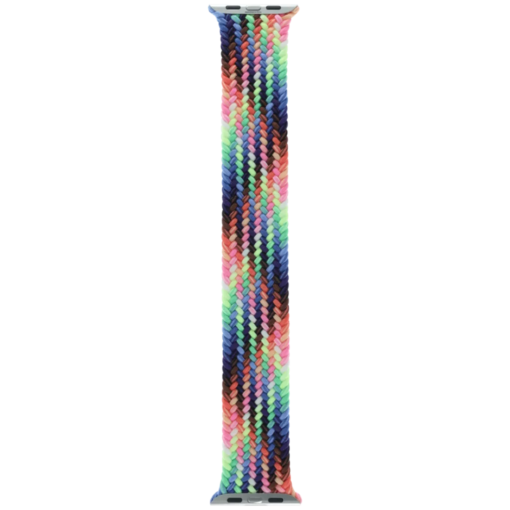 Apple Braided Solo Loop Band for Apple Watch 44MM / 45MM / 46MM / 49MM (Size 12, Large) (OEM Brand New, Retail Packaging) (Pride Edition)
