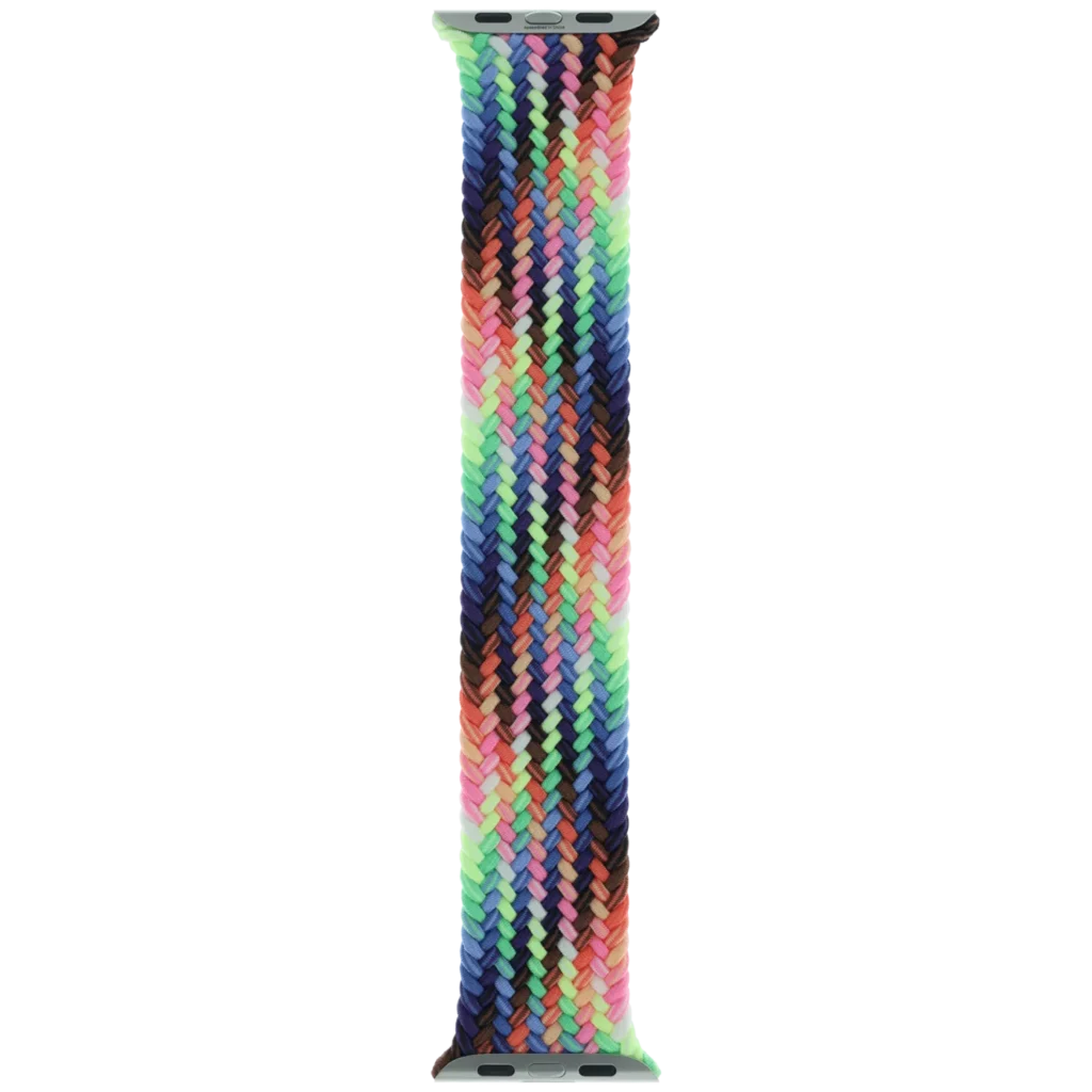 Apple Braided Solo Loop Band for Apple Watch 44MM / 45MM / 46MM / 49MM (Size 8, Medium) (OEM Brand New, Retail Packaging) (Pride Edition)