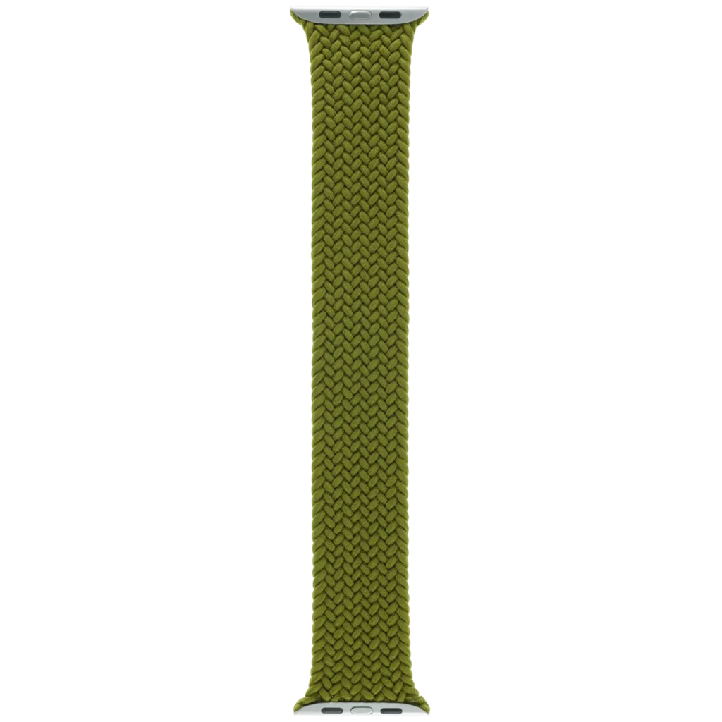 Apple Braided Solo Loop Band for Apple Watch 44MM / 45MM / 46MM / 49MM (Size 11, Large) (OEM Brand New, Retail Packaging) (Chartreuse)