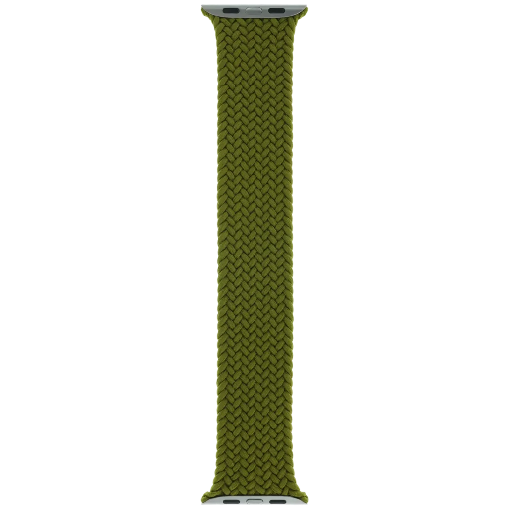 Apple Braided Solo Loop Band for Apple Watch 44MM / 45MM / 46MM / 49MM (Size 8, Medium) (OEM Brand New, Retail Packaging) (Chartreuse)
