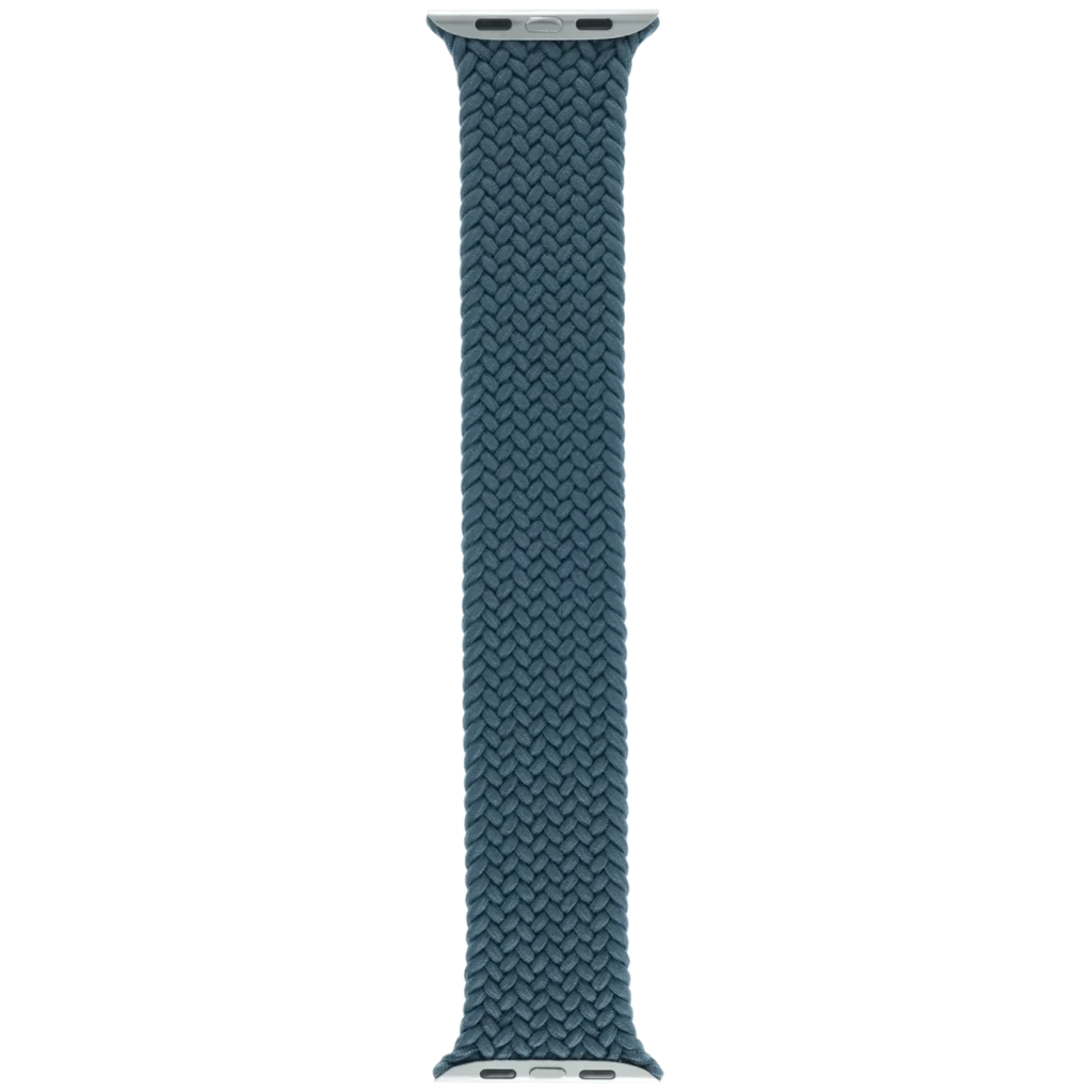 Apple Braided Solo Loop Band for Apple Watch 44MM / 45MM / 46MM / 49MM (Size 8, Medium) (OEM Brand New, Retail Packaging) (Lake Green)