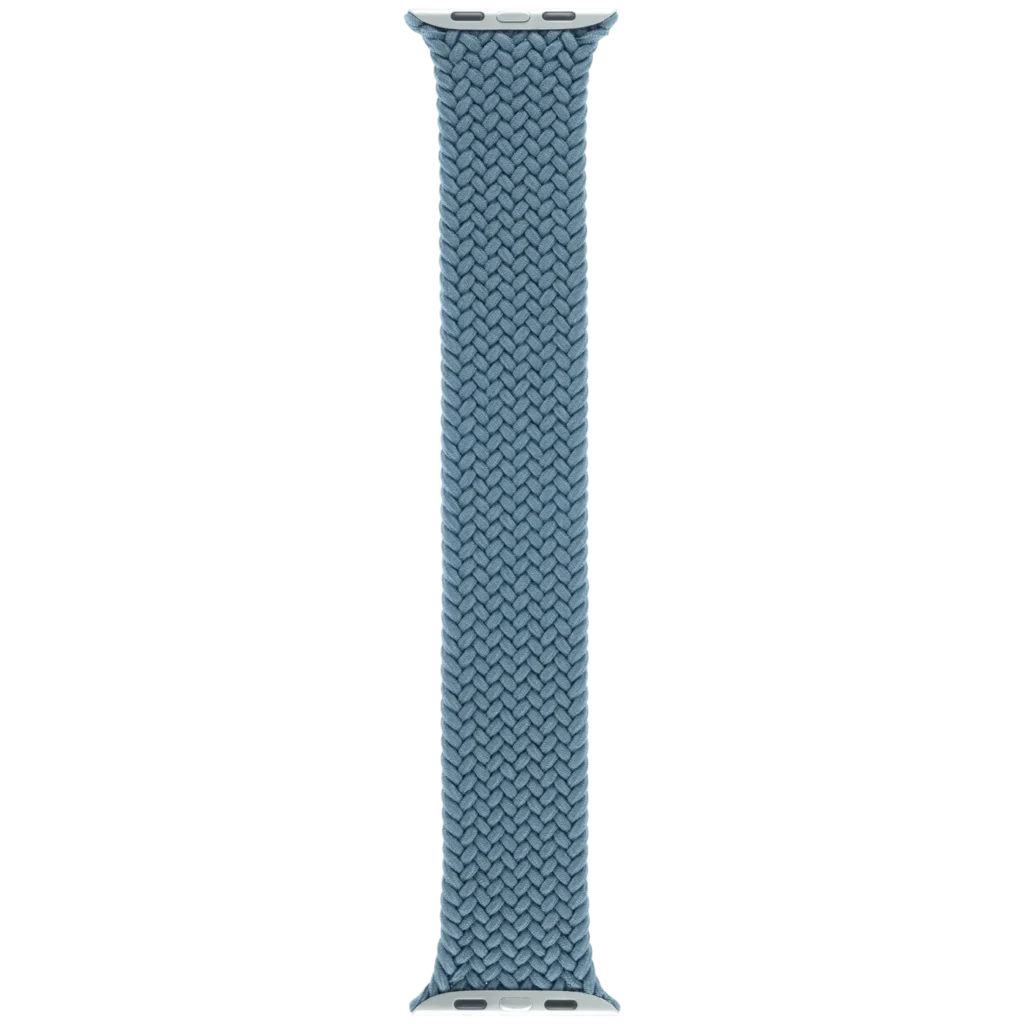 Apple Braided Solo Loop Band for Apple Watch 44MM / 45MM / 46MM / 49MM (Size 9, Large) (OEM Brand New, Retail Packaging) (Lake Green)