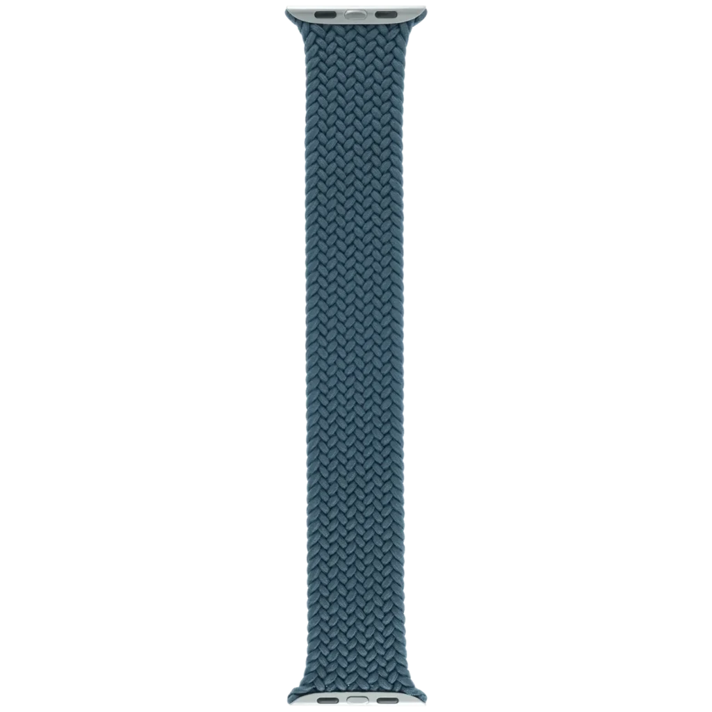 Apple Braided Solo Loop Band for Apple Watch 44MM / 45MM / 46MM / 49MM (Size 10, Large) (OEM Brand New, Retail Packaging) (Lake Green)