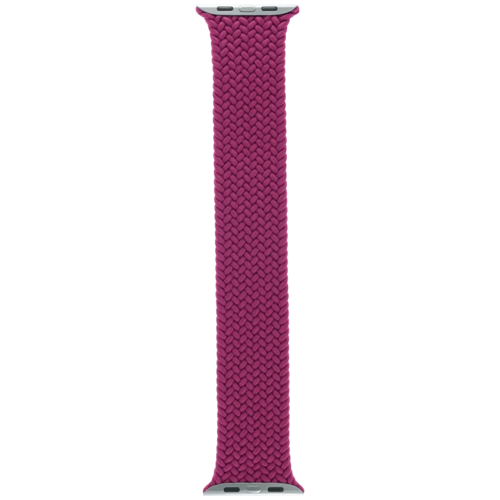 Apple Braided Solo Loop Band for Apple Watch 44MM / 45MM / 46MM / 49MM (Size 9, Large) (OEM Brand New, Retail Packaging) (Magenta)