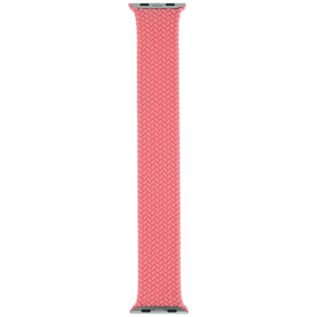 Apple Braided Solo Loop Band for Apple Watch 44MM / 45MM / 46MM / 49MM (Size 11, Large) (OEM Brand New, Retail Packaging) (Pink Punch)