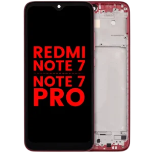 LCD Assembly With Frame For Xiaomi Redmi Note 7 / 7 Pro (Aftermarket Plus) (Nebula Red)
