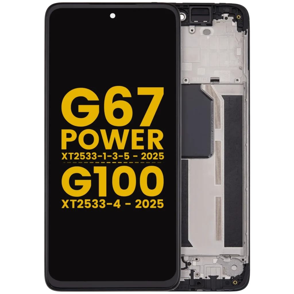 LCD Assembly With Frame For Motorola Moto G67 Power (XT2533-1-3-5 / 2025) / G100 (XT2533-4 / 2025) (Refurbished) (All Colors)