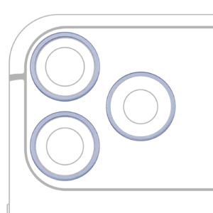 Back Camera Bezel Ring Only For iPhone 18 Pro / 18 Pro Max (Glacier) (3 Piece Set)