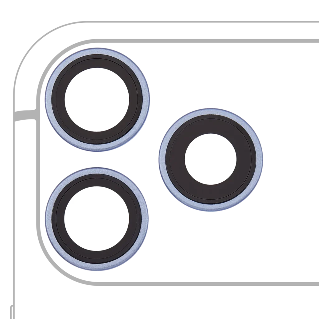 Back Camera Lens With Bracket & Bezel For iPhone 18 Pro / 18 Pro Max (Premium) (Glacier)