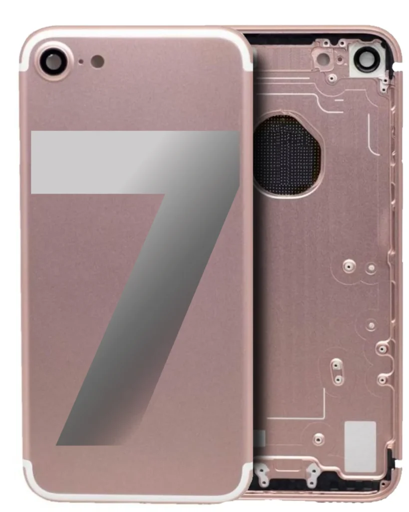 Back Housing W/ Small Parts For iPhone 7 (No Logo) (Aftermarket Plus) (Rose Gold)
