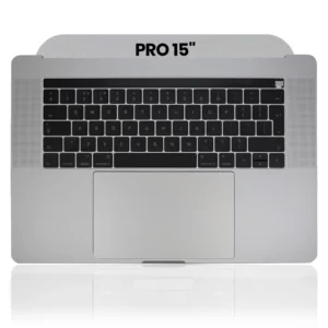 Top Case with Keyboard (ISO UK) and Trackpad For MacBook Pro 15" A1707 (2016-2017) (Used OEM Pull: Grade B/C) (Space Gray)