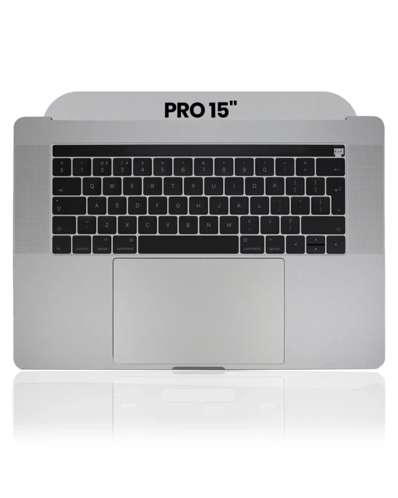Top Case with Keyboard (ISO UK) and Trackpad For MacBook Pro 15" A1707 (2016-2017) (Used OEM Pull: Grade B/C) (Space Gray)