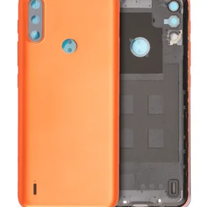 Back cover Glass For Motorola Moto E7 Power (XT2097-6 / 2021) (Coral Red)