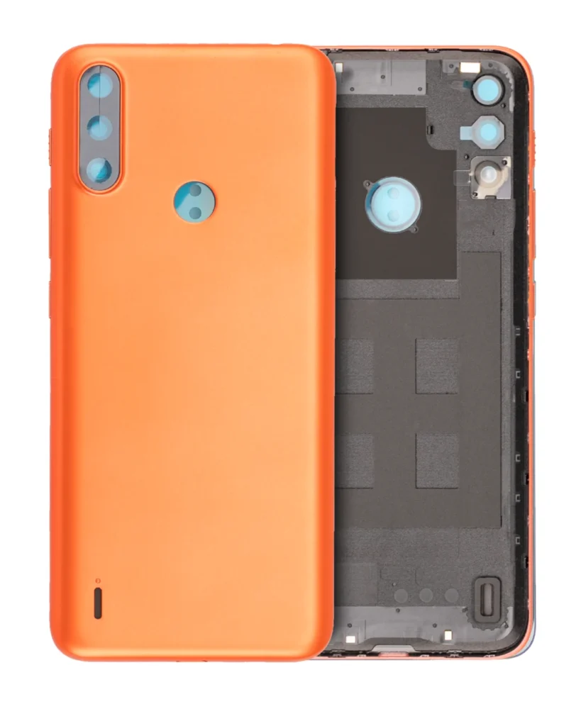 Back cover Glass For Motorola Moto E7 Power (XT2097-6 / 2021) (Coral Red)