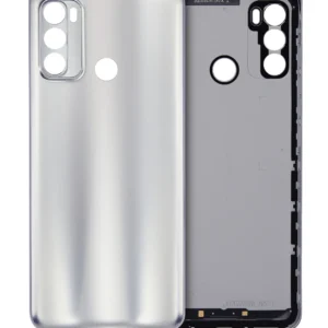 Back cover Glass For Motorola Moto G40 Fusion (XT2147-1 / 2021) (Silver)