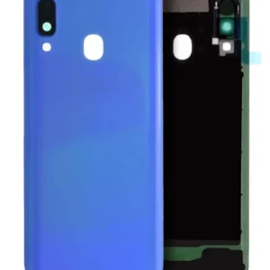 Back Cover Glass With Camera Lens For Samsung Galaxy A40 (A405 / 2019) (Service Pack) (Blue)