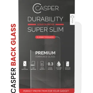 Casper Tempered Glass (Back Glass) for iPhone XR (Retail Packaging) (Clear)