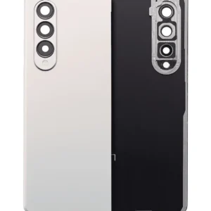 Back Cover Glass With Camera Lens For Samsung Galaxy Z Fold 3 5G (Premium) (Phantom Silver)