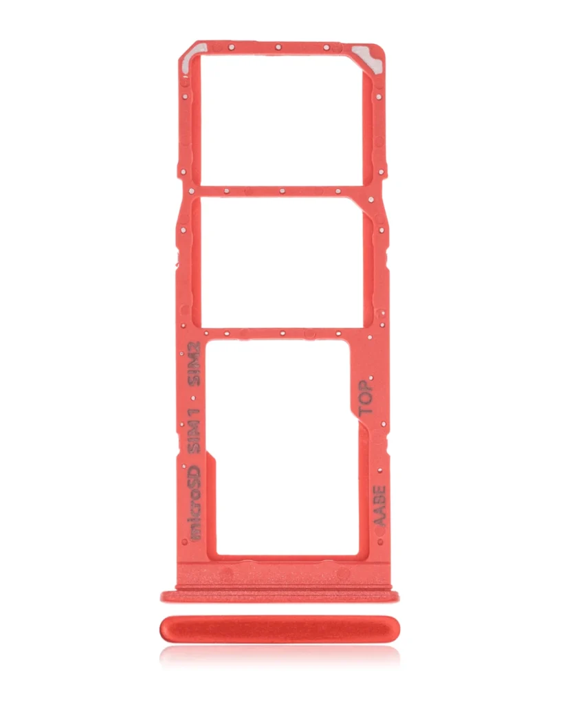 Dual Sim Card Tray For Samsung Galaxy A02 (A022 / 2020) (Red)