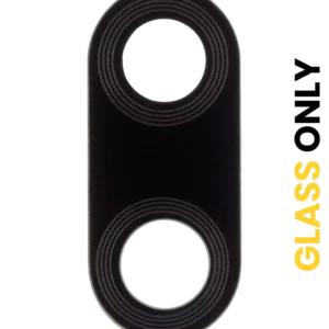 Back Camera Lens (Glass Only) With Adhesive For Motorola Moto E6s (XT2053-1 / XT2053-2 / 2020) / E6i (XT2053-5 / 2021) (Black)