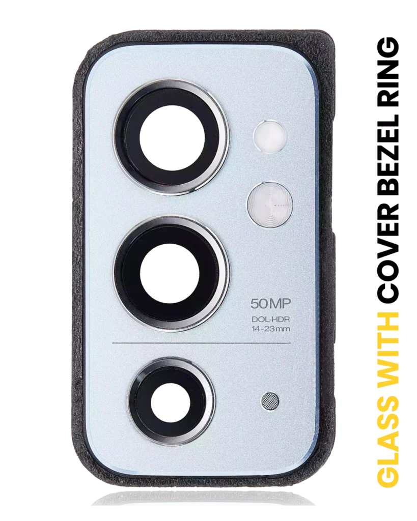 Back Camera Lens With Cover Bezel Ring For OnePlus 9RT 5G (Nano Silver)