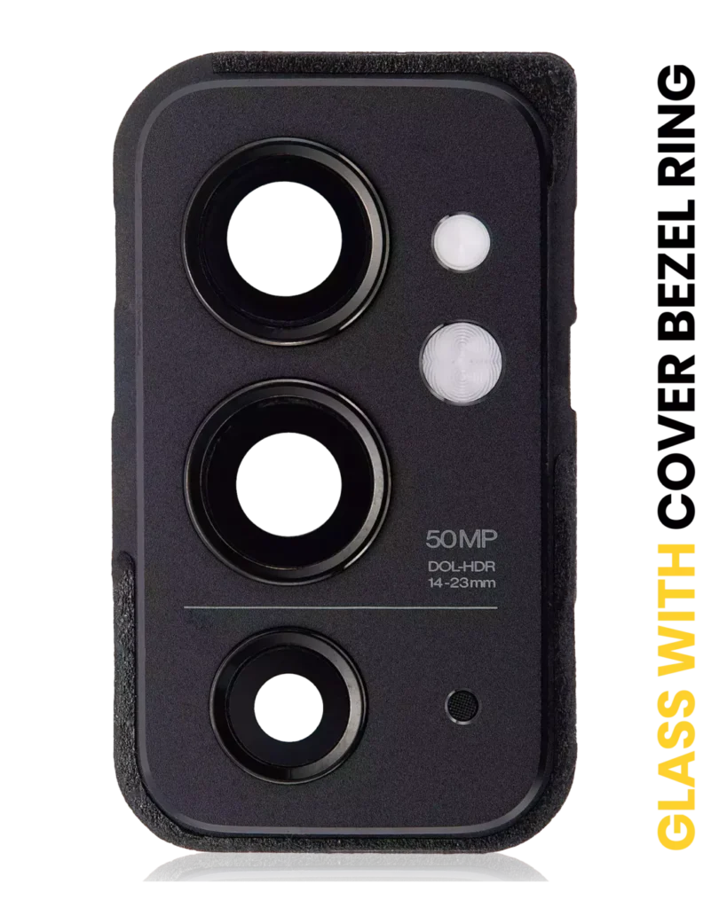 Back Camera Lens With Cover Bezel Ring For OnePlus 9RT 5G (Hacker Black)