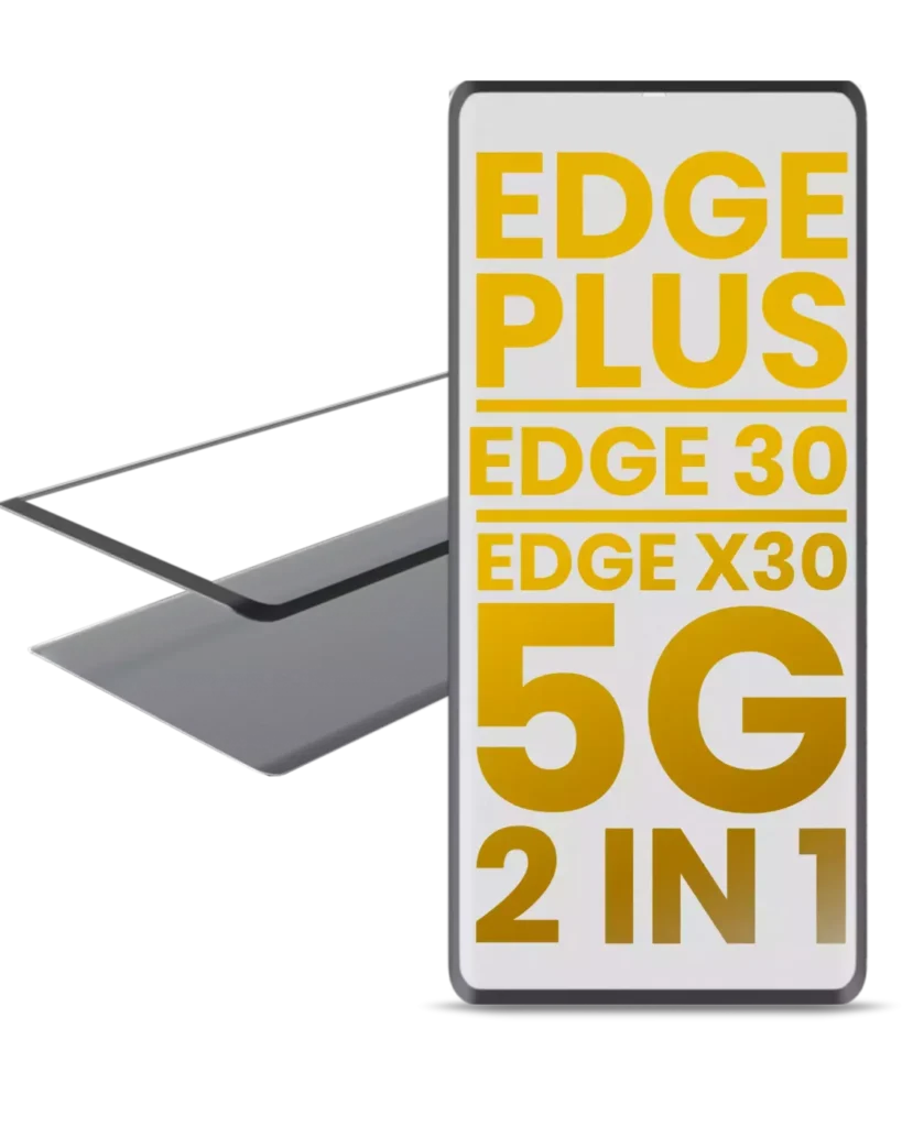 2 in 1 Front Glass With OCA Pre-Installed For Motorola Moto Edge Plus / Edge 30 Pro (XT2201-1/4) / Edge X30 5G (XT2201 -2/6 /2022)