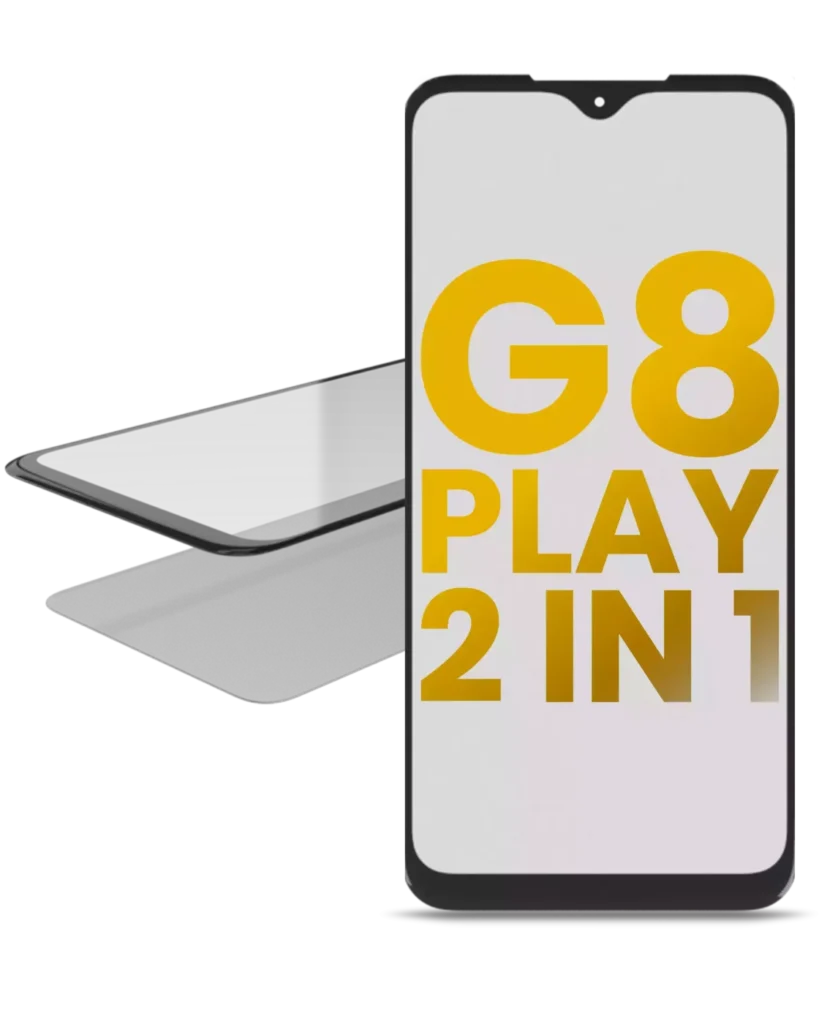 2 in 1 Front Glass With OCA Pre-Installed For Motorola Moto G8 Play (XT2015 / 2019)