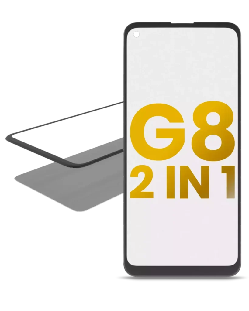 2 in 1 Front Glass With OCA Pre-Installed For Motorola Moto G8 (XT2045-1 / 2020)