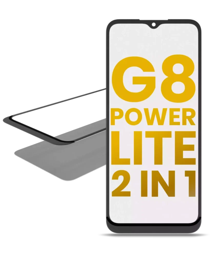 2 in 1 Front Glass With OCA Pre-Installed For Motorola Moto G8 Power Lite (XT2055 / 2020)