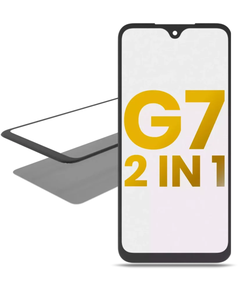 2 in 1 Front Glass With OCA Pre-Installed For Motorola Moto G7 (XT1962 / 2019)