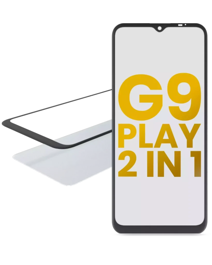 2 in 1 Front Glass With OCA Pre-Installed For Motorola Moto G9 Play (XT2083 / 2020)