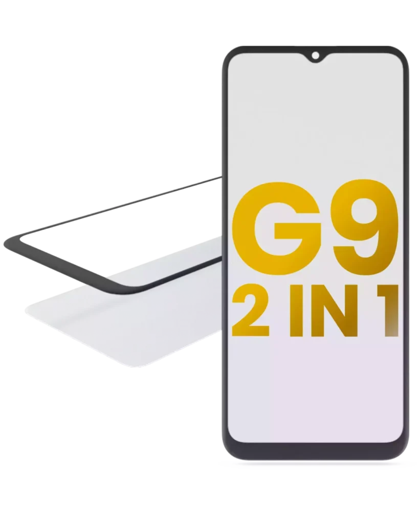 2 in 1 Front Glass With OCA Pre-Installed For Motorola Moto G9 (2020)